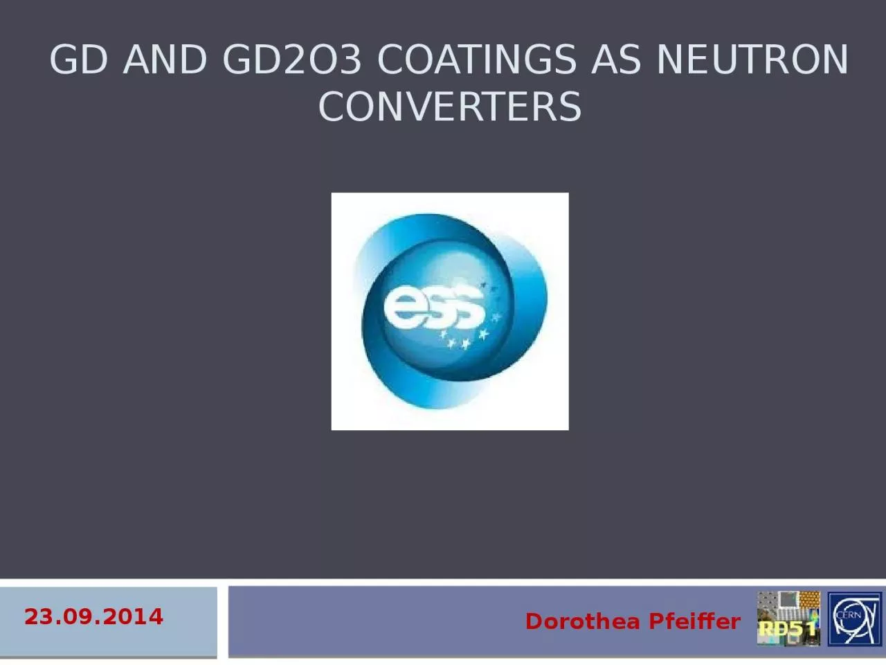 PPT-Gd and Gd2O3 coatings as neutron converters