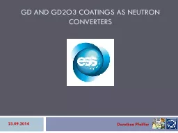 Gd  and Gd2O3 coatings as neutron converters