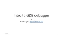 Intro to GDB debugger By