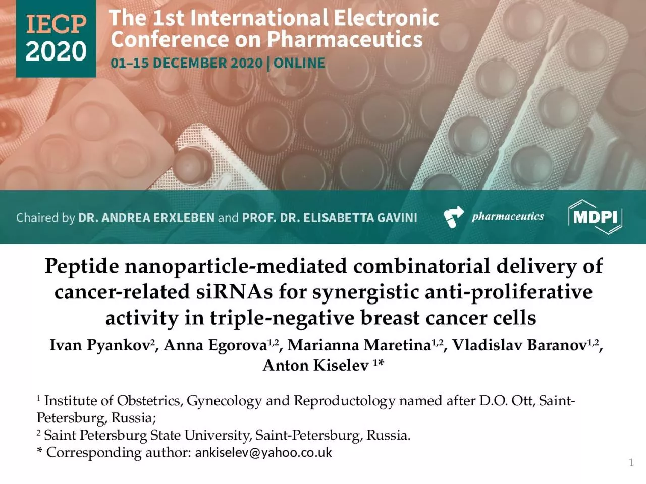 PPT-Peptide nanoparticle -mediated combinatorial delivery of cancer-related