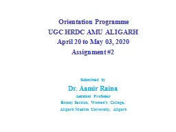 Orientation Programme