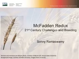 McFadden Redux 21 st  Century Challenges and Breeding