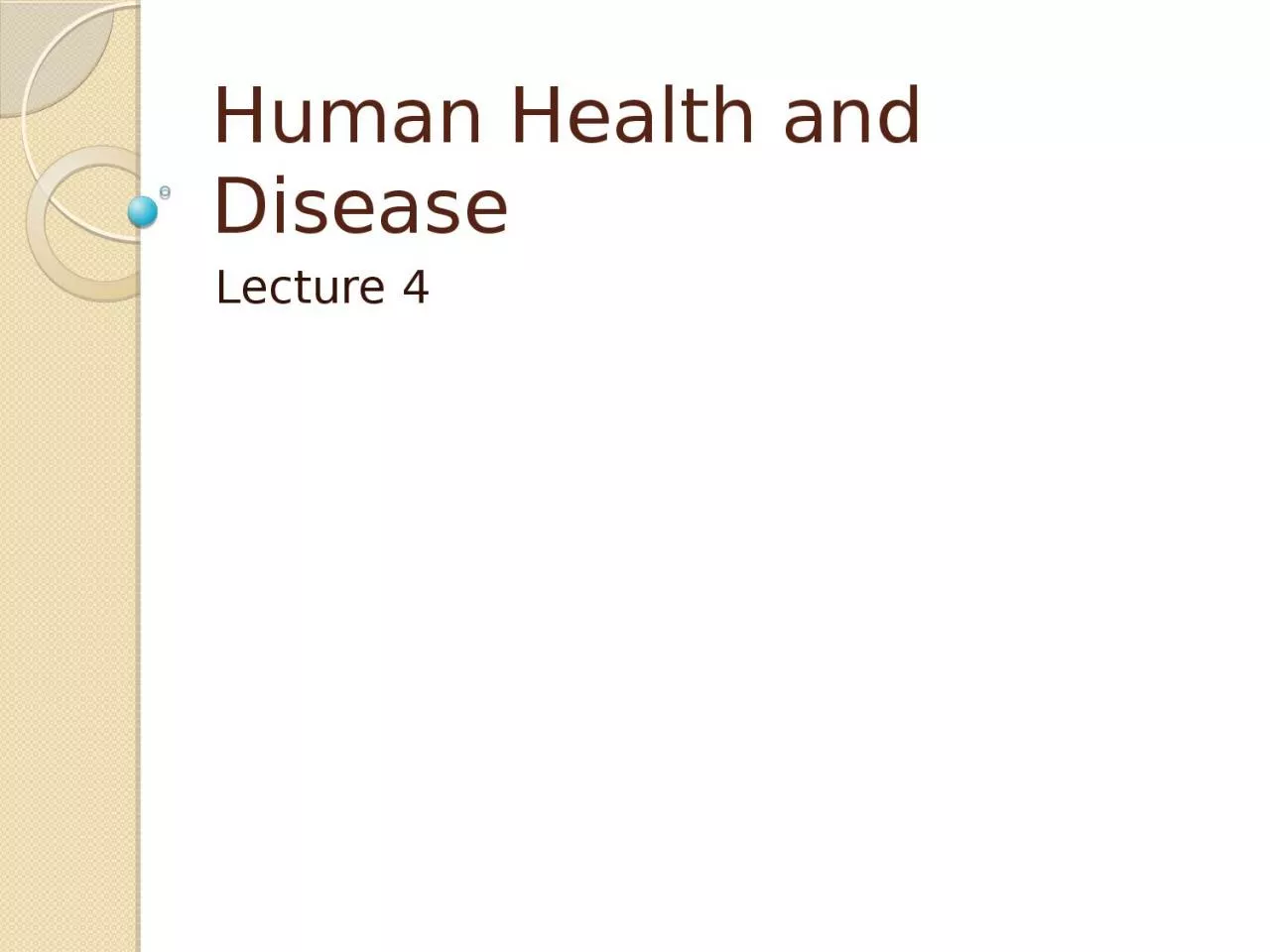 PPT-Human Health and Disease