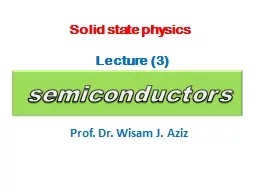 semiconductors Prof . Dr.