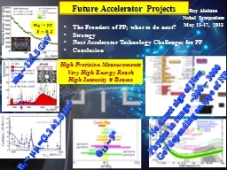 Future Accelerator Projects