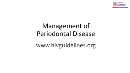 Management  of Periodontal Disease