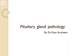 Pituitary gland pathology