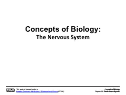 Concepts of Biology: The Nervous