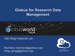 Globus for Research Data