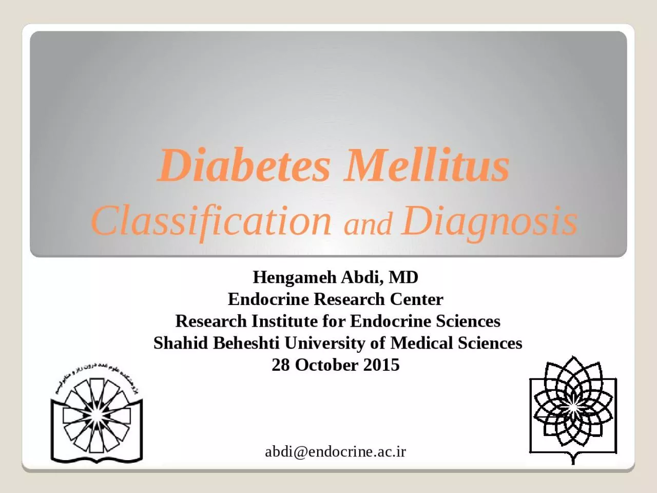 Diabetes Mellitus Classification