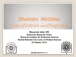 Diabetes Mellitus Classification