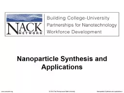 Nanoparticle  Synthesis and