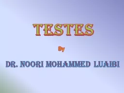 Testes Dr.  Noori  Mohammed