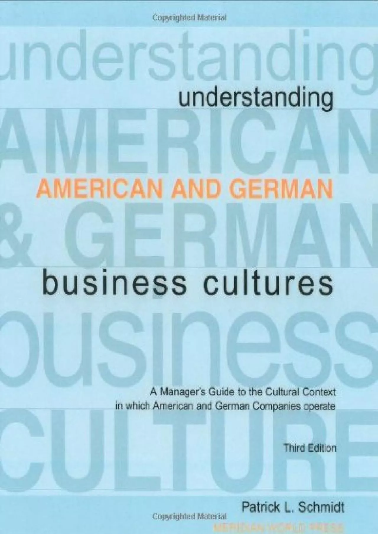 (BOOK)-Understanding American and German Business Cultures