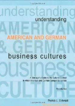 (BOOK)-Understanding American and German Business Cultures
