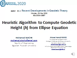 Heuristic Algorithm to Compute Geodetic Height (