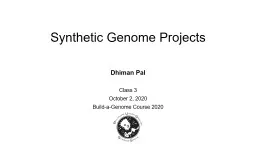 Synthetic Genome Projects