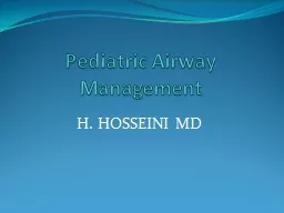 Pediatric Airway Management