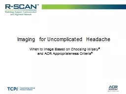 Imaging for Uncomplicated