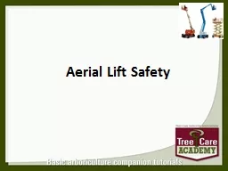 Aerial Lift  Safety  Introduction