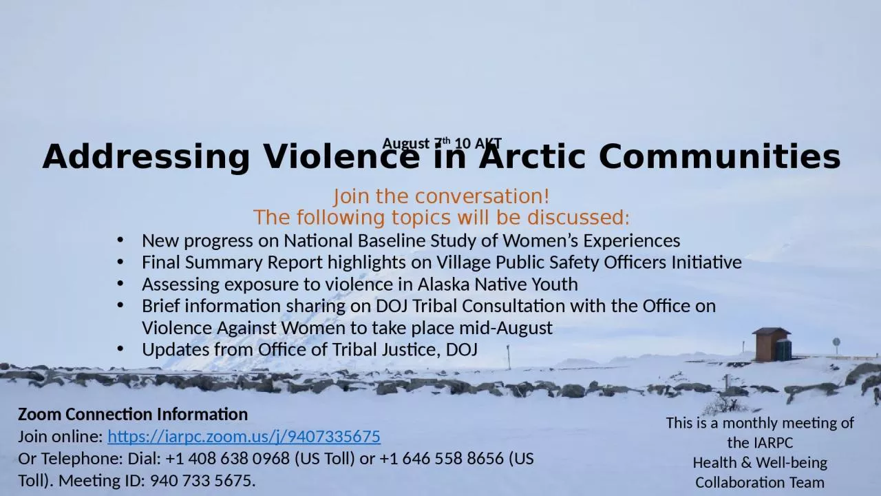 PPT-Addressing Violence in Arctic