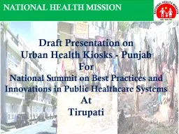 1 NATIONAL HEALTH MISSION