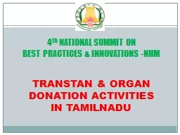 TRANSTAN & ORGAN DONATION ACTIVITIES