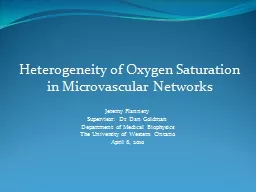Heterogeneity of Oxygen Saturation in