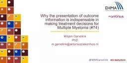 #EHMA2020 Why the presentation of outcome information is indispensable in making treatment decision