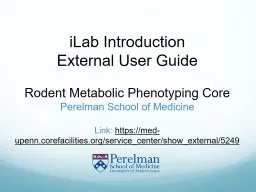 iLab  Introduction External User Guide