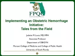 Implementing an Obstetric Hemorrhage Initiative: