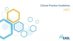 HEV Clinical Practice Guidelines