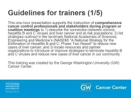 Guidelines for trainers (1/5)