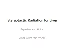 Stereotactic Radiation for Liver