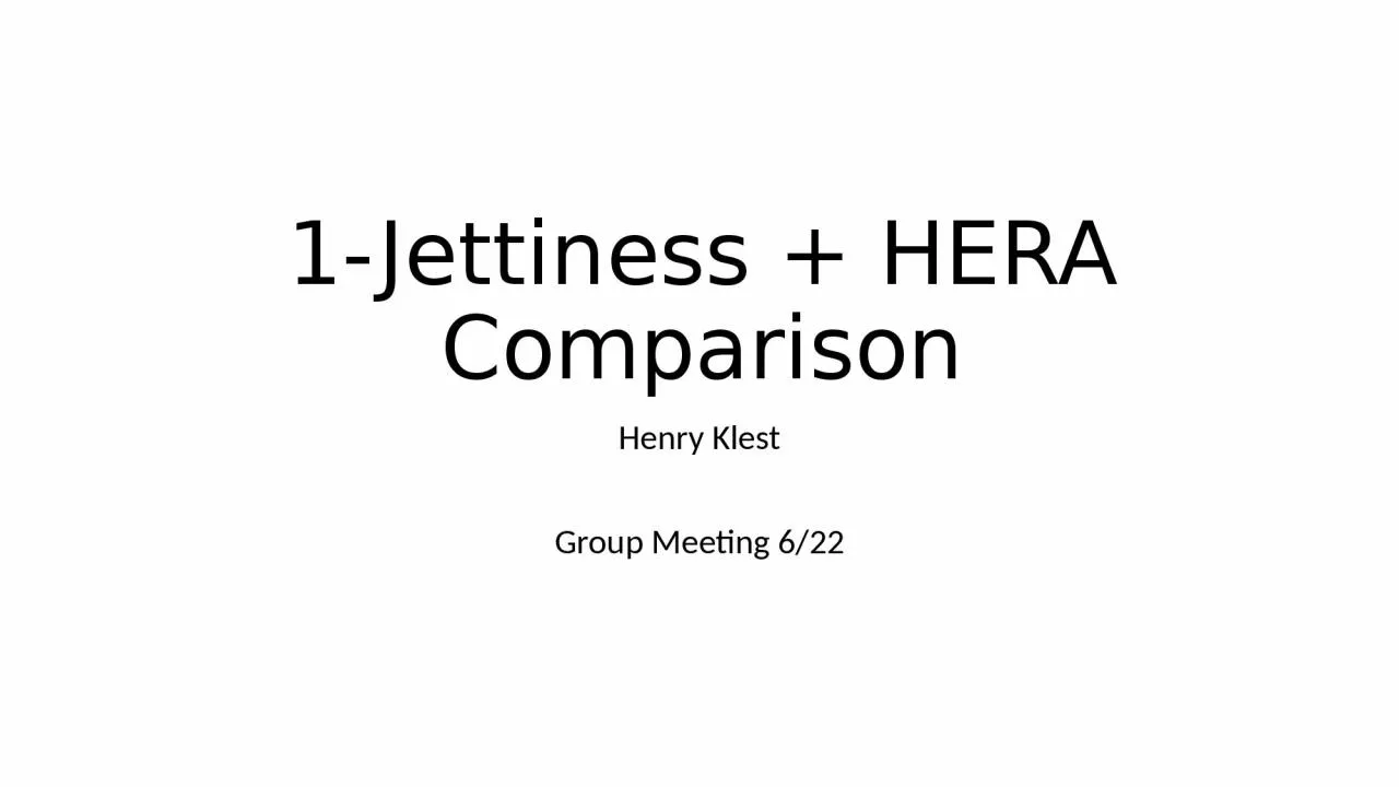 PPT-1-Jettiness + HERA Comparison