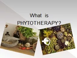 What  is  PHYTOTHERAPY?  Is  the study of the use of extracts of natural origin as medicines