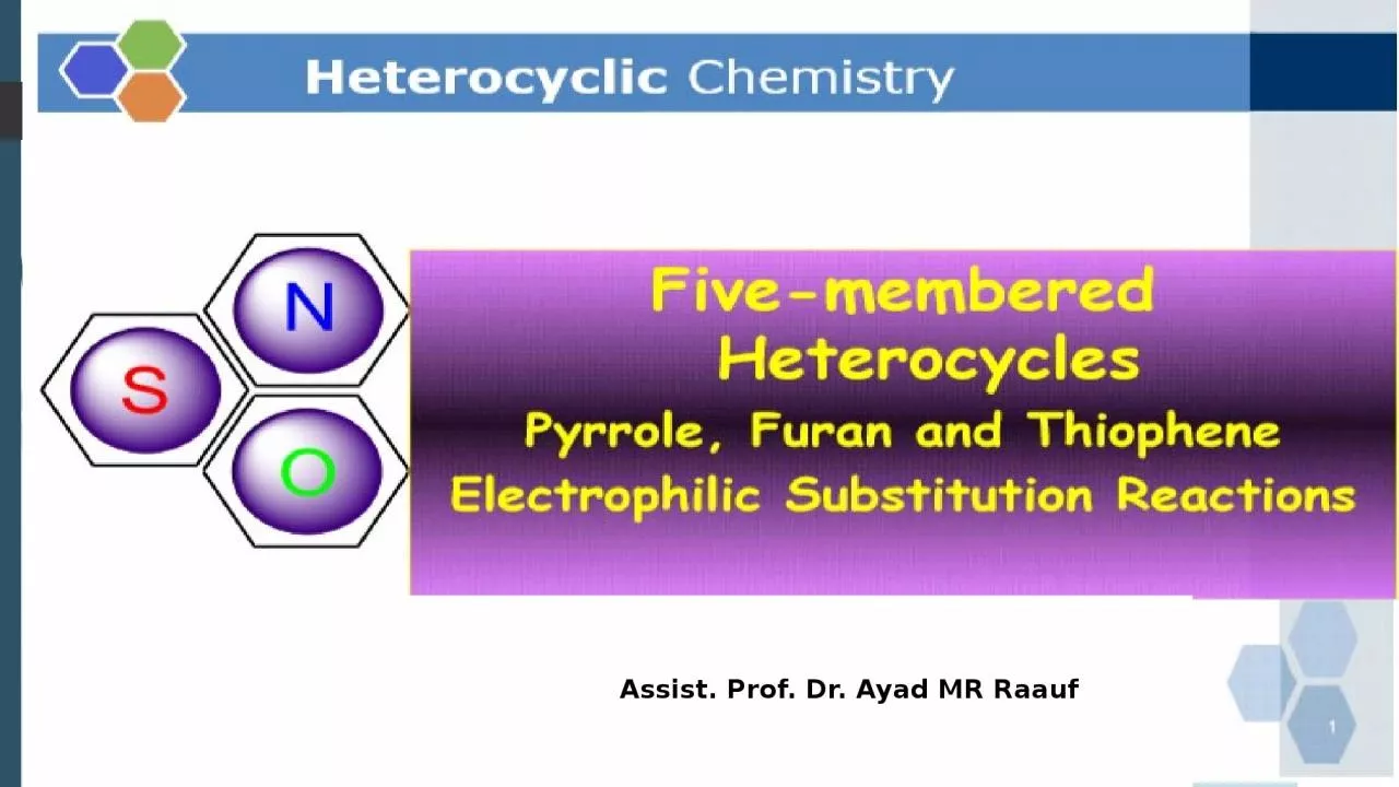 PPT-Reaction of five member ring heterocyclic with one hetero atom