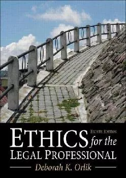 (BOOK)-Ethics for the Legal Professional