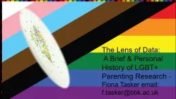 The Lens of Data:   A Brief & Personal History of LGBT+ Parenting Research