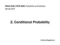 2. Conditional Probability