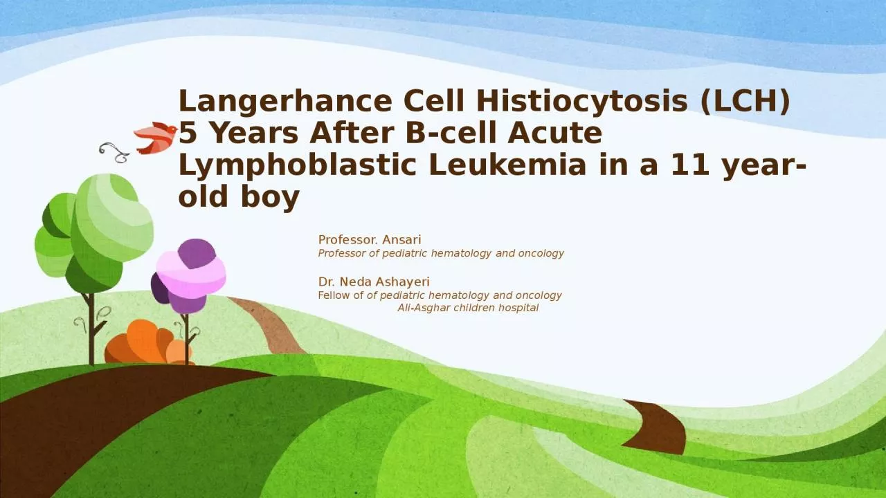 PPT-Langerhance Cell Histiocytosis