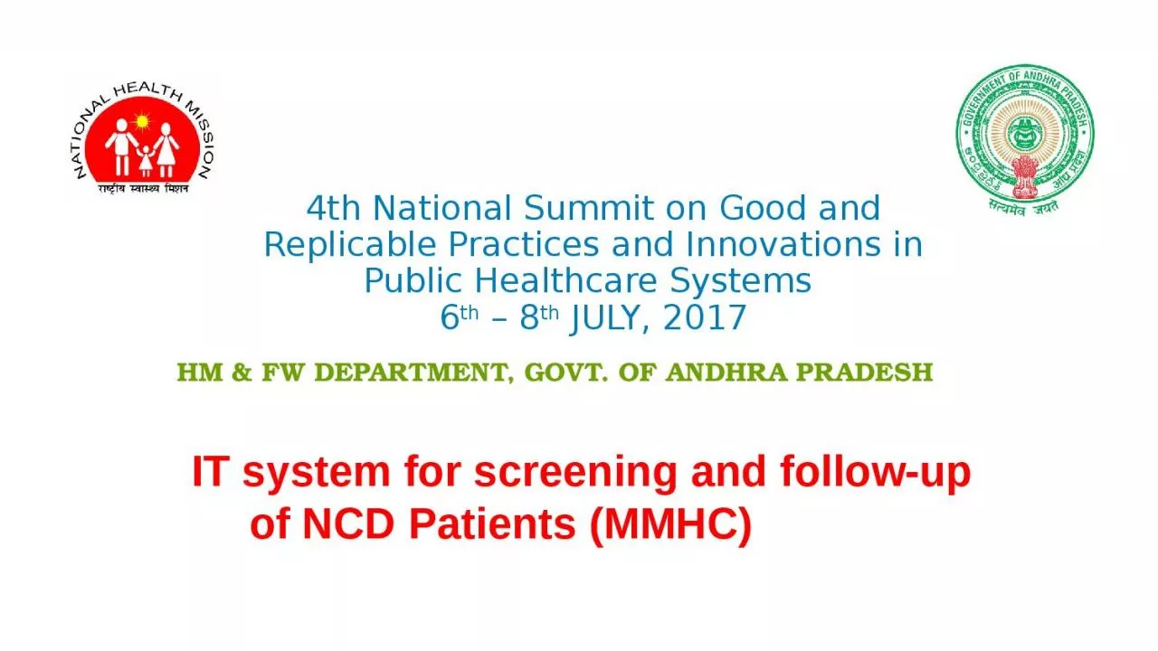 PPT-4th National Summit on Good and Replicable Practices and Innovations in Public Healthcare