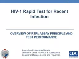 Overview of RTRI: Assay Principle and Test Performance