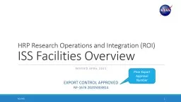 HRP Research Operations and Integration (ROI)