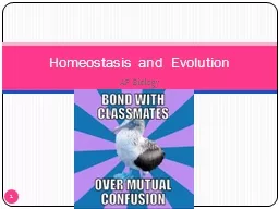 AP Biology 1 Homeostasis and  Evolution