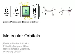 Molecular Orbitals Mariana Neubarth Coelho