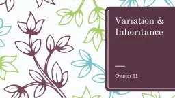 Variation & Inheritance