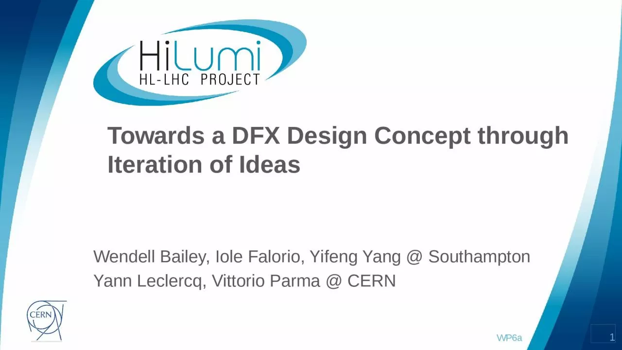 Towards a DFX Design Concept through