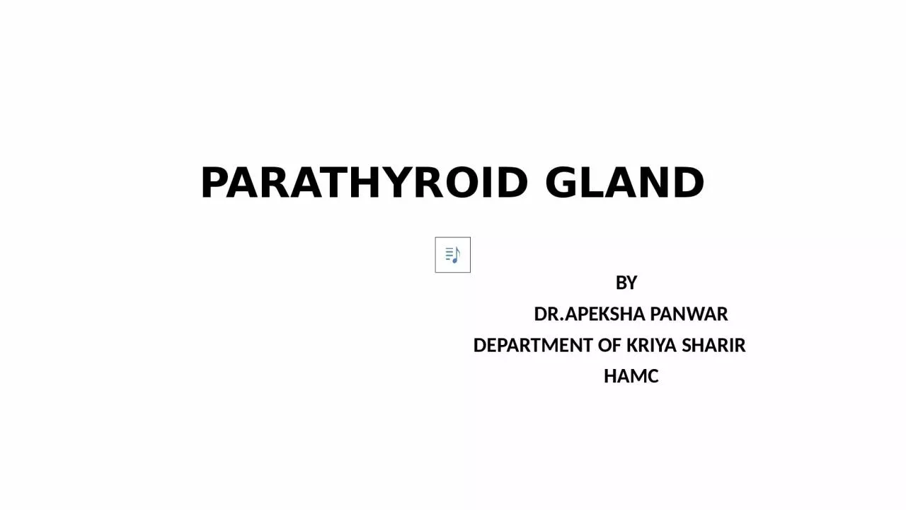 PPT-PARATHYROID GLAND