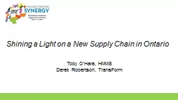 Shining a Light on a New Supply Chain in Ontario